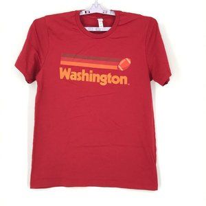 Washington Football Team Mens Shirt Large Red Short Sleeve Pullover NFL Football